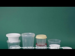 Cuisine Impression numérique personnalisée tasse de crème glacée avec couvercle tasses de yaourt en plastique jetables