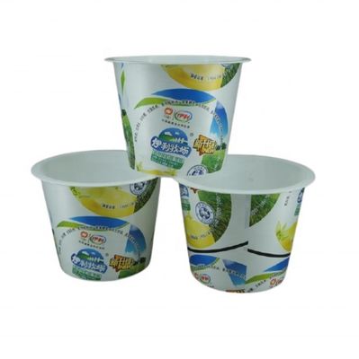 acheter Coupe de logo personnalisée 2023 Supply Food Grade Pp Coupe en plastique pour glace et yogourt fabrication en ligne