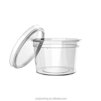acheter Conception personnalisée 400ml polypropylène plastique verre de yaourt clair avec couvercle pour emballage de lait 2023 fabrication en ligne