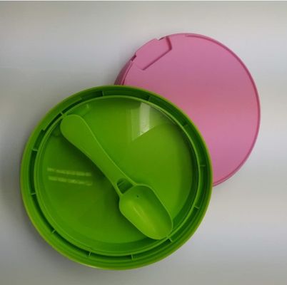 Pilfer-Proof Plastic Milk Powder Tin Lid with Custom Color Flip Top and Scoop