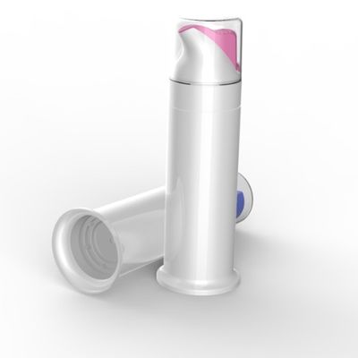 Cosmetic Packaging Tube 100ml Pp Airless Pump Toothpaste Container with Transparent Lid