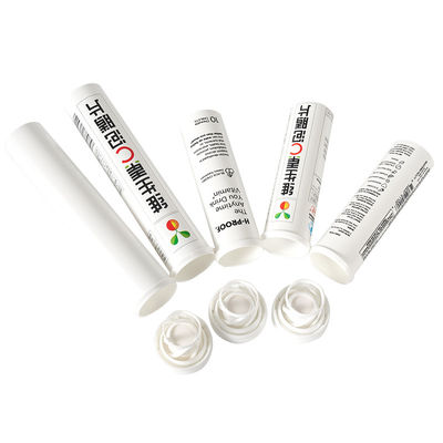 Supplements Industrial Made in Customized Plastic Bottle Colorful Effervescent Tablet Tube