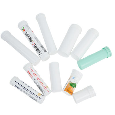 acheter 6 couleurs Imprimer le logo personnalisé Contenant de comprimés effervescents en PP blanc avec bouchon de sécheur fabrication en ligne