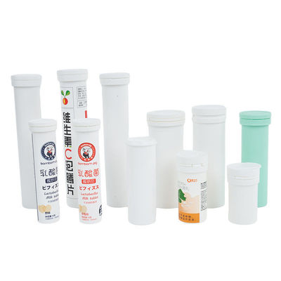 Food Grade PP Customized Effervescent Tablet Empty Bottle Filling Tube With Flip Cap