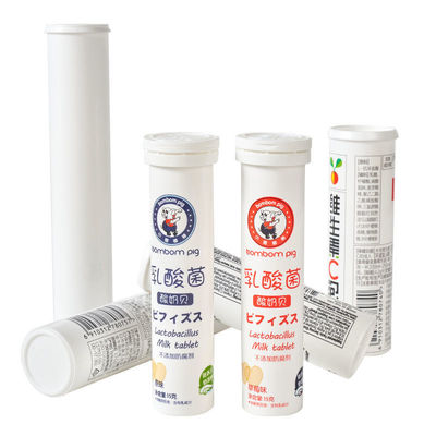 Printing Dry Offset Printing Effervescent Tablet Tube with Cap and Food Grade PP