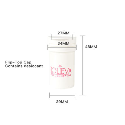 acheter 48 mm de hauteur, couvercle à plaquette avec des tubes de comprimés effervescents en plastique de qualité alimentaire en PP fabrication en ligne