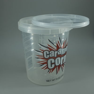 Acceptable OEM 1L tasse de crème glacée Logo personnalisé de qualité alimentaire PP tasses de yogourt surdimensionnées avec couvercle