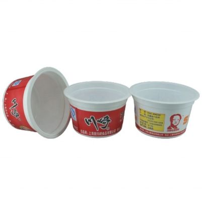 Coupe en plastique à paroi unique pour la nourriture couleur personnalisée fromage jetable yogourt et crème glacée OEM