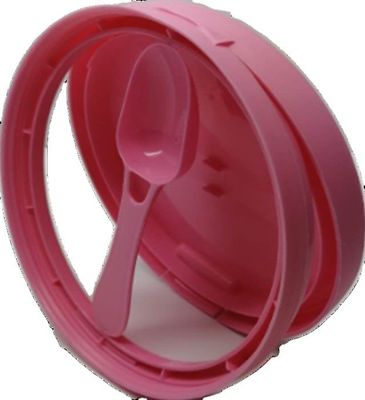 Arrivées Pileur-proof plastique poudre de lait en fer blanc couvercle avec couleur personnalisée Flip Top et scoop