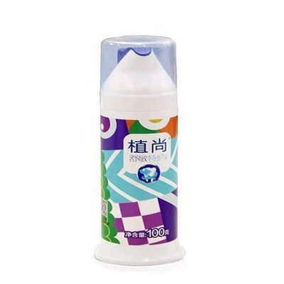 Bouteille sans air de crème blanche industrielle certifiée ISO 9001 avec pompe pour soins personnels