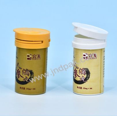 Emballage de médicaments Contenant de 48 mm de bande de test de glucose avec couvercle de déshydrateur et capuchon
