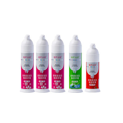 Variété de saveurs Pompe à soins dentaires Press de mousse de dentifrice pour blanchiment des dents d'adultes