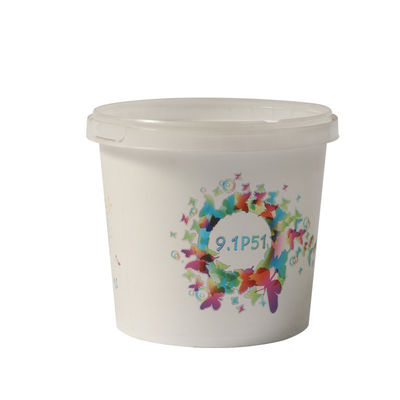 Matériau PP en forme d'injection de tasse de yaourt jetable pour tasse de crème glacée imprimée sur mesure