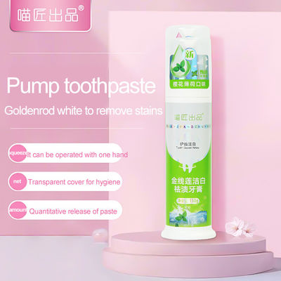 Multifunction Cleaning Oral Teeth Whitening Press Foam Toothpaste for Adults Custom Logo