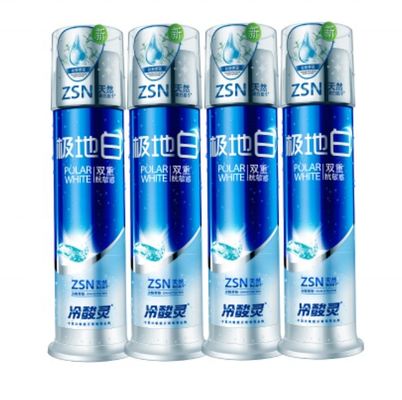 Customize Logo Airless White Pump For Toothpaste Tube Bottle with Offset Printing