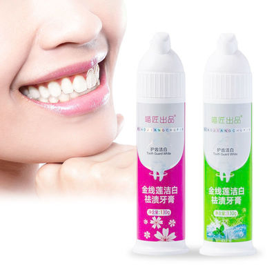 Matériau de base PP Prêcheur de dentifrice de grande capacité pour les soins des gencives et le blanchiment des dents