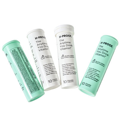 Popular Design Empty Bulk Effervescent Tablets Tubes with Flip Cap