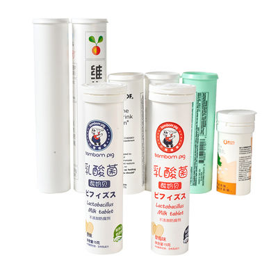 Médecine plastique personnalisée Tubes de comprimés effervescents de vitamine C pour imprimer couleur 6 couleurs MAX