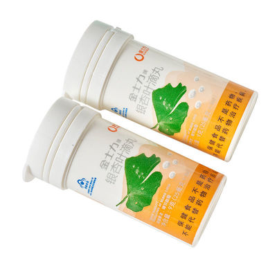 Logo coloré personnalisé Tube de comprimé effervescent de vitamine C avec capuchon en PP de qualité alimentaire