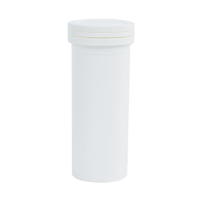 Customized Logo Small Capacity White Plastic Vitamin C Medicine Pill Bottle With PP Cap
