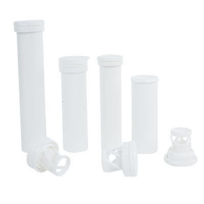 Produits alimentaires PP Tubes effervescents de collagène longs blancs sur mesure pour comprimés de vitamine C