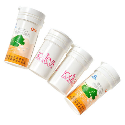 Tablettes éfervescentes blanches et droites sur mesure Tubes d'emballage pour la vitamine C professionnelle