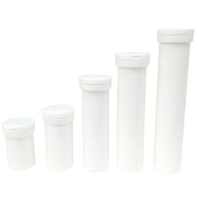 Effervescent Tablets Twist Lock Candy Tube Packaging in PP Plastic for Custom Branding