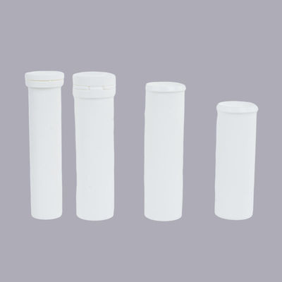 Effervescent Tablet Vitamin Packaging Tube with Spiral Desiccant Cap and PP Material