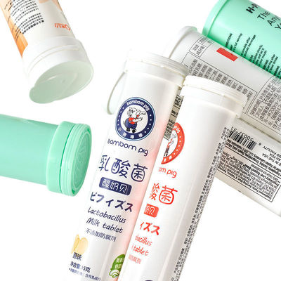 Printing Dry Offset Printing Effervescent Tablet Tube with Cap and Food Grade PP