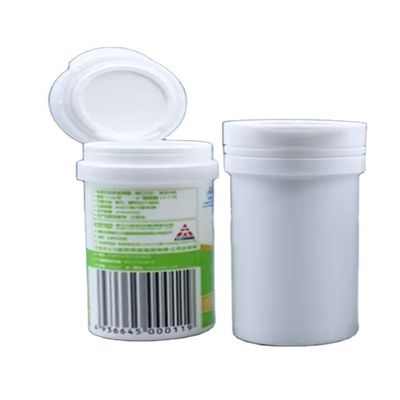 Tubes de comprimés effervescents en PP sain pour des flacons vides en plastique blanc de comprimés de calcium Vc